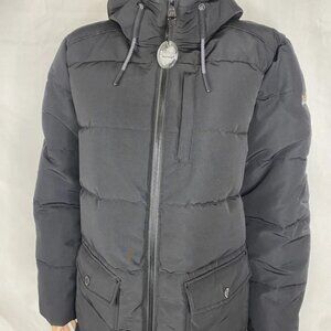 NEW HFX Outdoor Long Hooded Puffer Coat Black Women’s L